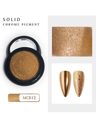 Metallic Mirror Nail Solid Chrome Pigment